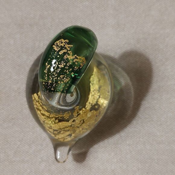 Vintage Hand Blown Art Glass Bird Paperweight Figurine - Picture 5 of 8